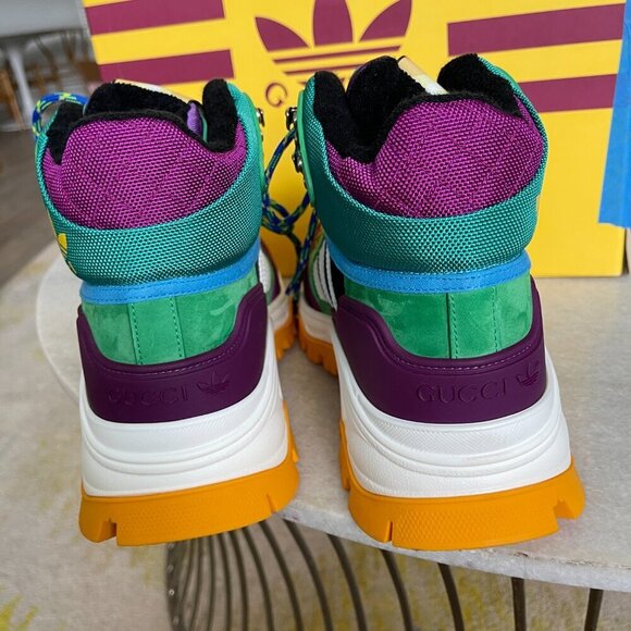 GUCCI TECHNOCANVAS 721392 MEN'S SNEAKERS SHOES, GUCCI sz 8 - Picture 11 of 15